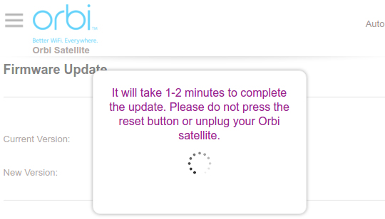 orbi firmware update